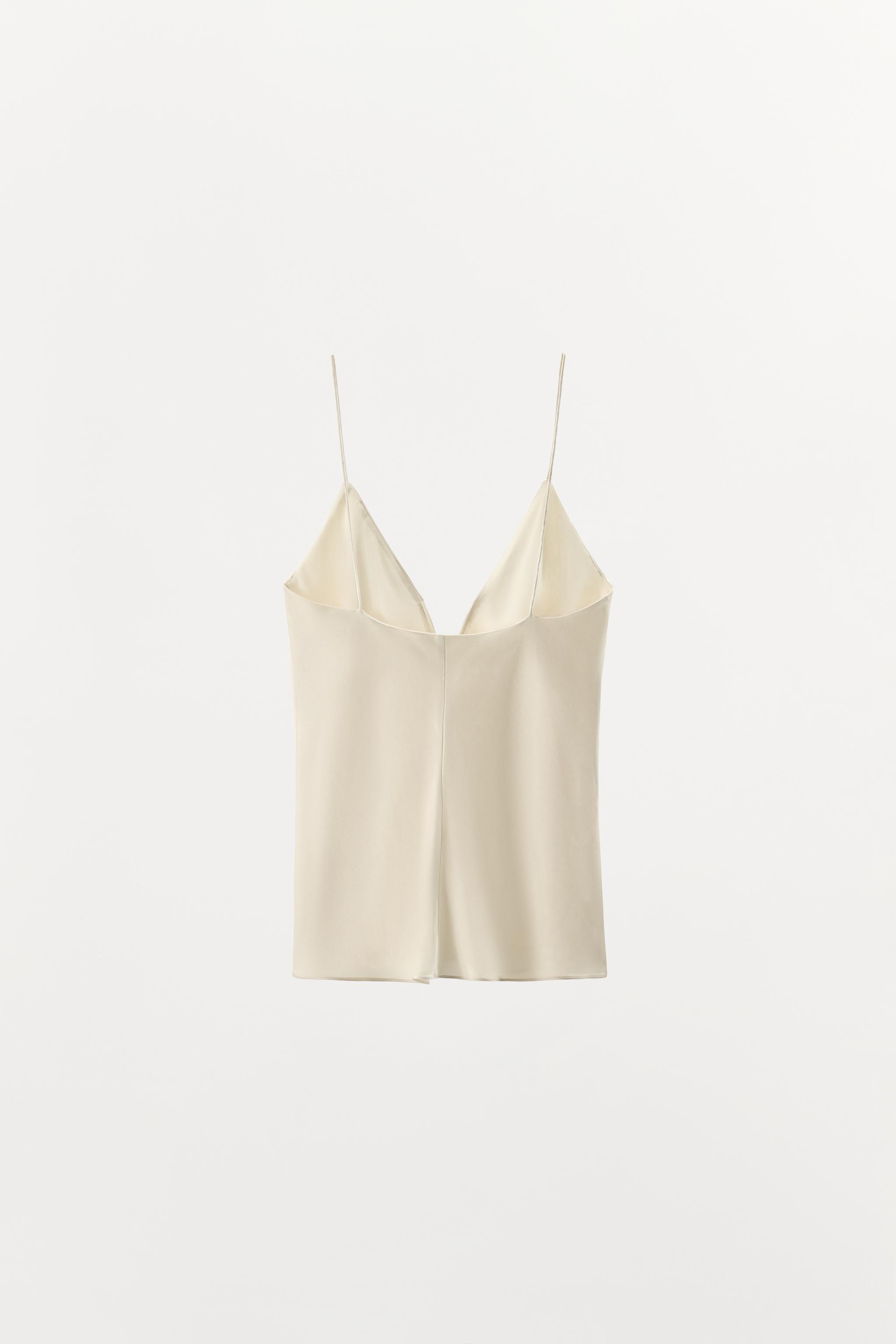 SATIN LINGERIE STYLE TOP